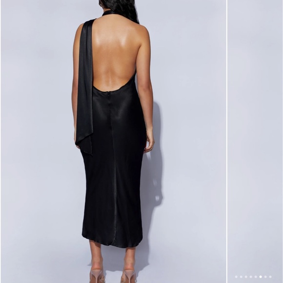 Meshki Astrella Neck Wrap Midi Dress - Picture 5 of 7